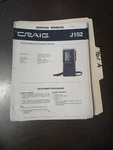 Craig J152 Service Manual Original Repair Electronic Notebook Recorder. Fixed Price $49.99.