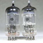 Matched Pair Amperex EF86/6267 D-getter Mesh Plate Made In Holland 1956/1958. Fixed Price $200.00.