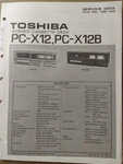 Toshiba Cassette Deck PC-X12, PC-X12B Service Manual. Fixed Price $15.85.
