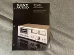 Vintage Sony Audio Tc K15 Stereo Cassette Deck Brochure Spec Sheet 1980'S. Fixed Price $19.99.