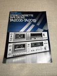 Onkyo TA-2015 TA-2035 Cassette Pg Dealer Brochure *original*. Fixed Price $10.00.