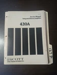 Scott 420A Service Manual Original Repair Book Integrated Stereo Amplifier. Fixed Price $49.99.