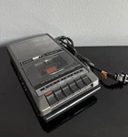 Vtg Realistic Cassette Tape Player Recorder CTR-73 & Pwr Radio Shack Works. Fixed Price $15.95.