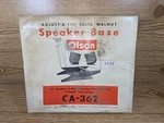Vintage Audio/radio Olson Adjust-a-tilt Solid Walnut Speaker Base. CA-362 Rare. Fixed Price $60.00.