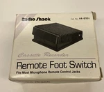 Radio Shack Remote Foot Pedal Switch 44-610D. Fixed Price $18.95.