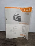 Sony TC-224 Stereo Cassette Corder Service Manual Original Paperwork Vintage. Fixed Price $13.49.