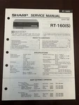 Sharp RT-160 Tape Deck Cassette Service Manual Vintage Oem Diagrams Repair. Fixed Price $15.99.