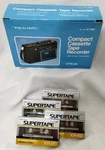 Realistic Compact Recorder CR-85+4 Supertape XR-90 Cassettes. Fixed Price $52.50.