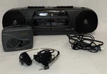 Vintage Lenoxx Sound Am/fm Stereo Dual-cassette Player/recorder BP745 + Walkman. Fixed Price $175.00.