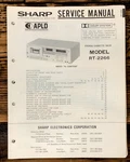 Sharp RT-2266 Cassette Service Manual *original*. Fixed Price $19.97.