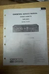 Onkyo Service Manual For The TA-R33 Cassette Tape Deck Repair. Fixed Price $9.48.