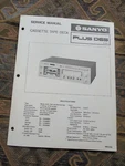 Sanyo Plus D65 Cassette Deck Service Manual. Fixed Price $25.00.