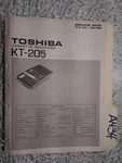 Toshiba KT-205 Service Manual Original Repair Book Tape Cassette Recorder Player. Fixed Price $25.00.