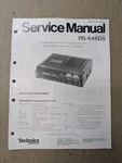 Technics RS-646DS Cassette Deck Service Manual D-4911. Fixed Price $64.95.