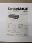 Technics RS-B15 Cassette Deck Service Manual D-5001. Fixed Price $54.95.