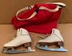 Riedell Ice Figure Skates Youth Size 3M + Carry Bag - Great Cond Gently Used. Fixed Price $35.00.