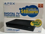 Apex Digital DT502 Tv Converter Box Analog Pass Through With Remote - New Sealed. Fixed Price $23.00.