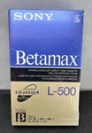 Sony Betamax L-500 Video Cassette Tape High Resolution New Old Stock Nos. Fixed Price $9.99.