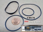 Belt Kit (4 Pcs) Fits Teac V-360C Single Cassette Player!. Fixed Price $15.35.