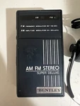 Vintage Bentley Am Fm Stereo Super Deluxe Ss Pocket Radio With Headphones WX-7. Fixed Price $9.95.