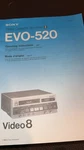 Sony EVO-520 VIDEO8 Cassette Recorder Tape Counter Rca Bnc Ntsc Console. Fixed Price $200.00.