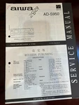 Aiwa AD-S950 ADS950 Repair Service Manual From The Usa **original**. Fixed Price $19.99.
