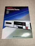 Vintage Akai HX-3 HX-2 HX-1 Cassette Decks Brochure Pamphlet Booklet 1970'S. Fixed Price $25.00.